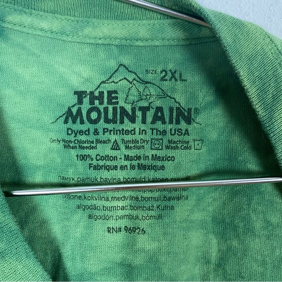 The Mountain 2014 Christmas Holiday White Tiger Tie Dye Graphic Tee - Picture 6 of 7